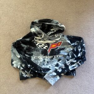 Corvette Crop Top Hoodie Size Small